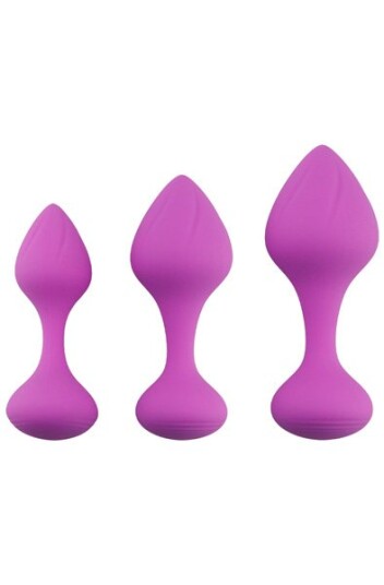 Silicone Anal Plug Set Purple