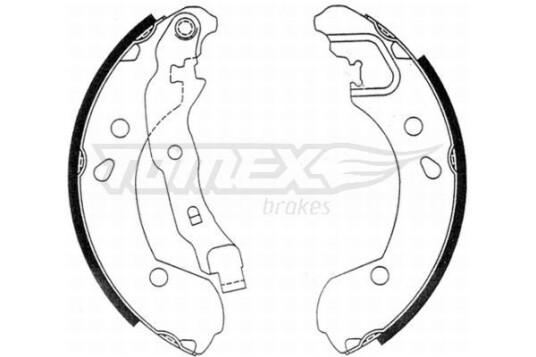 Bremsesko sett TOMEX Brakes TX 21 48 Bremsesko sett TOMEX Brakes TX 21 48