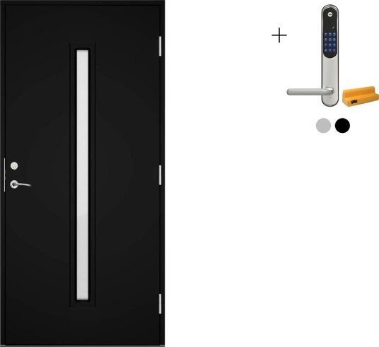 Ytterdør Swedoor Clever-Line+ Hamra med Yale Entrus