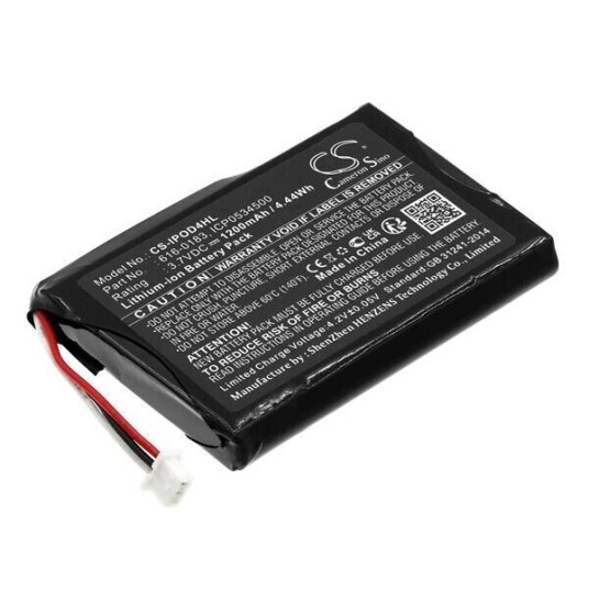 Apple iPod Photo 4th generation (30GB) M9829/A batteri (1200 mAh 3.7 V, Sort) Apple iPod Photo 4th generation (30GB) M9829/A batteri (1200 mAh 3.7 V, Sort)