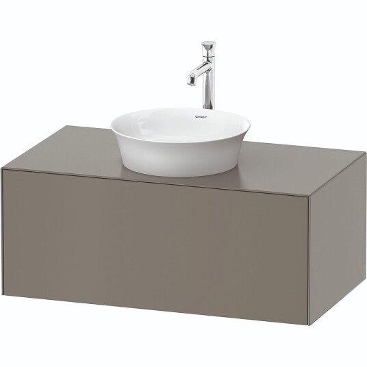 Duravit White Tulip Servantskap 1 skuff 100x55x40,8 cm Stengrå Matt