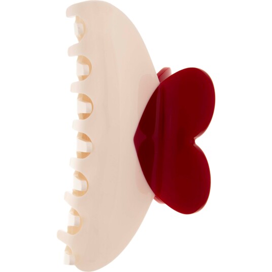Dazzling Hair Clip Red/White Valentine