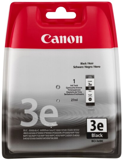 Canon blekkpatron BCI-3e Sort Canon blekkpatron BCI-3e Sort