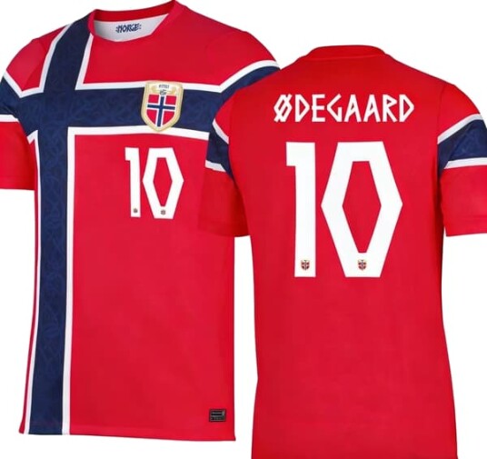 Fast frakt VM Norge Drakt Hjemmedrakt uten nummer Voksen XXL (190-200cm)