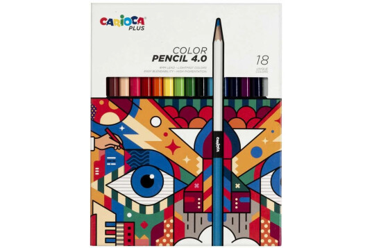 Carioca Plus Colored pencils 4mm, 18 pcs 809306