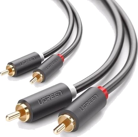 Ugreen Rca-Kabel Cinch X2 Rca Cinch X2 1,5 M Svart Ugr314blk