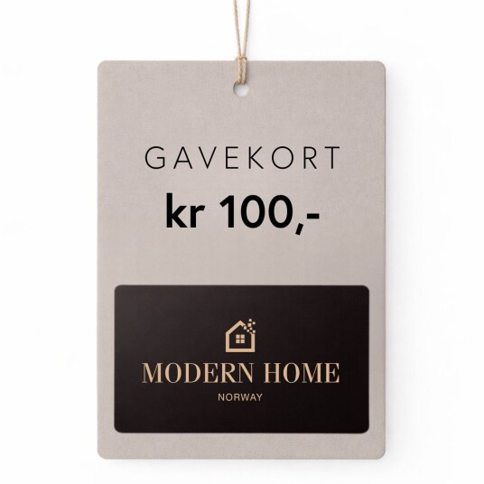 Modernhome Gavekort 100 kroner Brun
