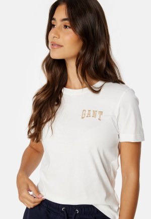 GANT Reg Logo SS T-Shirt EGGSHELL XS