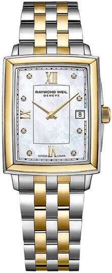 Raymond Weil Dameklokke 5925 STP 00995 Toccata Hvit/Gulltonet stål