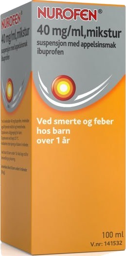 Nurofen 40 mg/ml mikstur appelsinsmak 100 ml