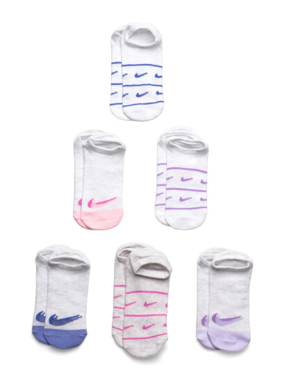 Nike 6N-6Pk No Show Sock - Multi/patterned - 23.5-27