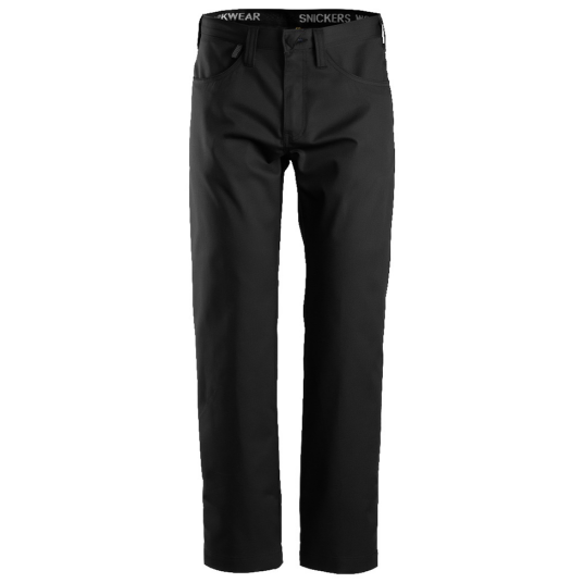 Snickers Workwear 6400 Servicechinos Svart, Klær