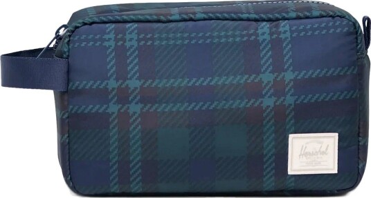 Herschel Cloudform Chapter Travel Kit TARTAN PLAID BLACK IRIS One Size