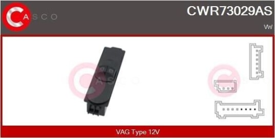 Bryter, vindusheis CASCO CWR73029AS Bryter, vindusheis CASCO CWR73029AS