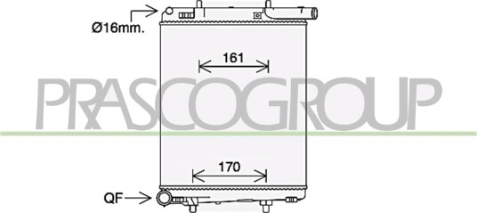 PRASCO CI304R002 Radiator motorkjøling