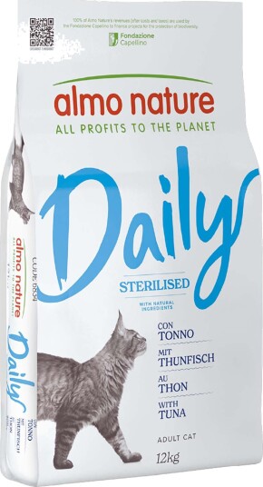 Almo Nature Daily Tørrfôr Sterilised Tunfisk 2 X 12 kg