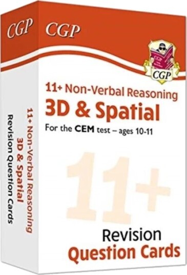 11+ Cem Revision Question Cards: Non-Verbal Reasoning 3d & Spatial - Ages 10-11 Av Cgp Books