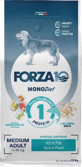 Forza10 Diet Dog Tørrfôr Forza 10 Medium Diet Med Fisk 12 kg
