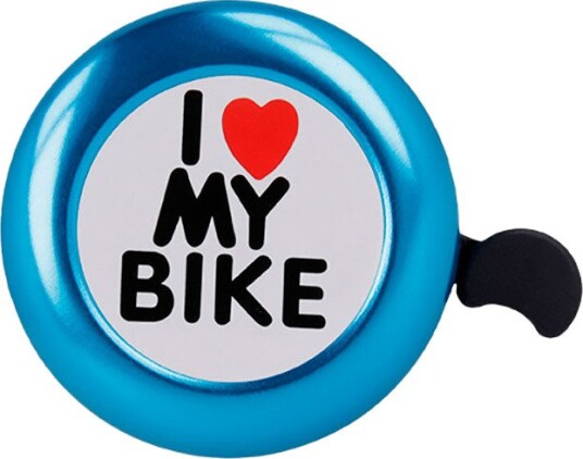 Sykkelringeklokke Forever Sykkelklokke I love my bike blå