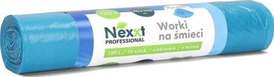 Nexxt Avfallsposer 120L Ldpe Med Blå Hank 10