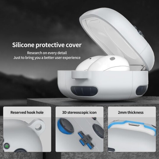 Deksel til Samsung Galaxy Buds i retro spillkonsoll-design Grå