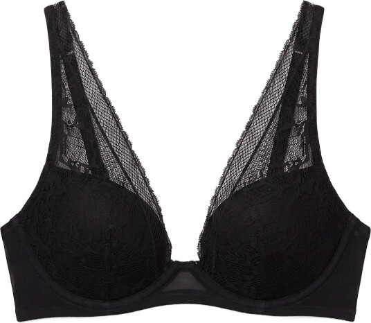 Calvin Klein Lightly Lined Plunge BLACK 75 A Calvin Klein Lightly Lined Plunge BLACK 75 A