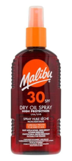 Malibu Dry Oil Spray Solkrem SPF30 med UVA-beskyttelse 200 ml