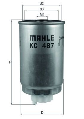 Drivstoffilter MAHLE ORIGINAL KC 487