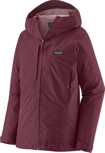 Patagonia Women"s Insulated Boulder Fork Rain Jacket Berry Fig XL