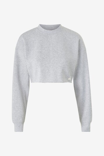 Björn Borg Collegegenser Studio Oversized Cropped Crew Grå