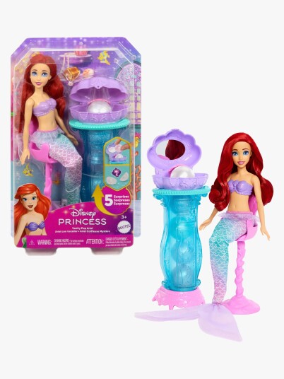 Disney Princess Vanity Pop Motedukke m/ 5 overraskelser Ariel