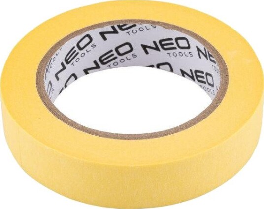 NEO Malertape 25 mm X 50 m, 140 Mikron Gul