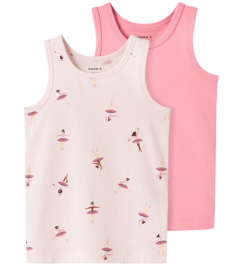 Name It NmfTank Ballarina 2-pakning Topp Rosa 92