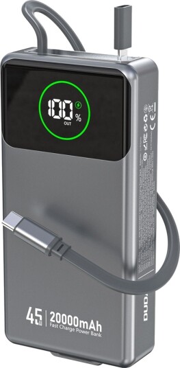Dudao K31 Pro Powerbank 20000mAh Grå