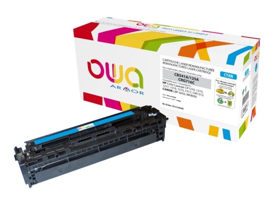Owa Toner Kompatibel Til Hp Cb541a 125A 1400 S. Cyan