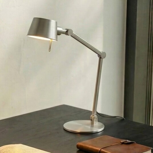 Bordlampe Lucande Silka Metallisk Arbeidsrom / kontor Metall Moderne 22 93.5 Metallisk
