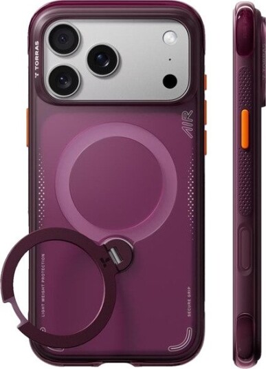 Torras Ostand Q3 Air Mobildeksel MagSafe Kompatibel Cosmic Purple for iPhone 18 Pro
