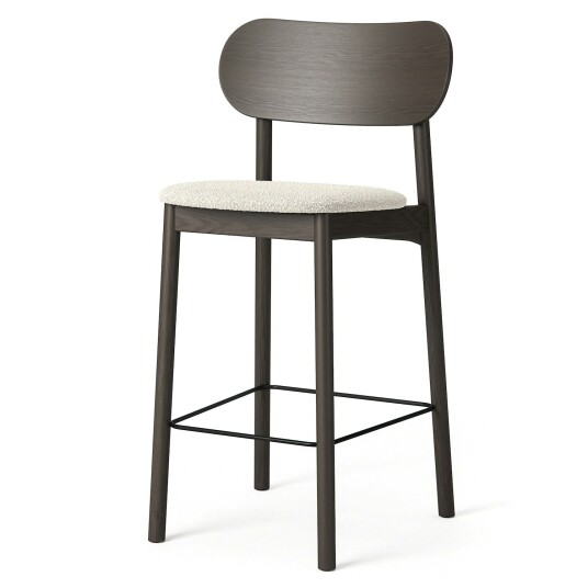 Decotique Elephant Barstol Mørk Eik / Hvit Bouclé