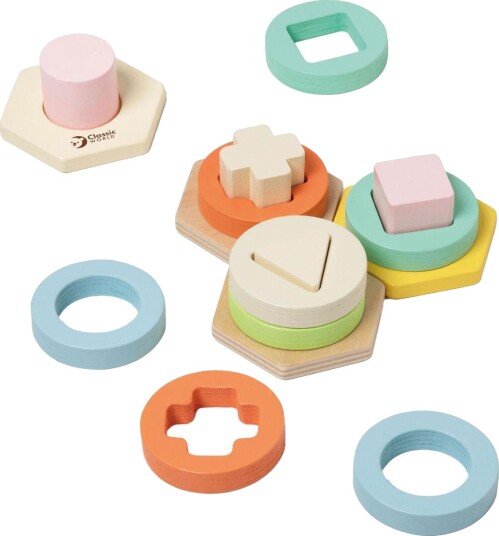 Classic World Montessori Stabletårn For Barn 2+ År 16 Deler Classic World Montessori Stabletårn For Barn 2+ År 16 Deler