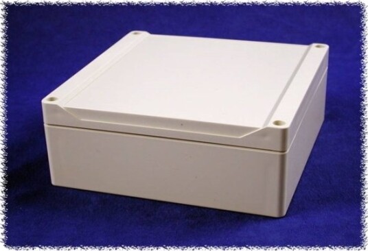 Hammond Electronics 1555R2gy Universal Kapsling 160 X 160 X 60 Polykarbonat Grå 1 Stk