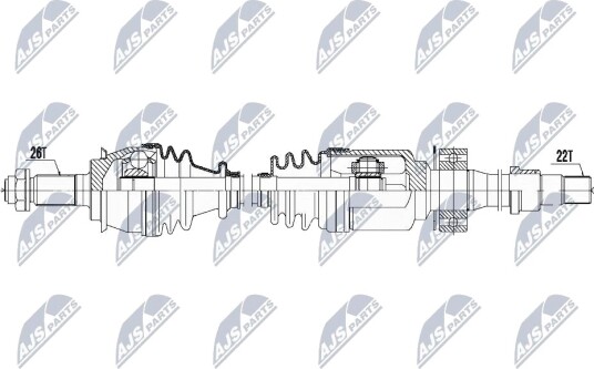 Nty Drivaksel NTY NPW BM 121 Nty Drivaksel NTY NPW BM 121