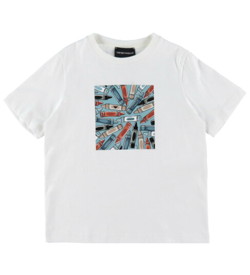 Giorgio Armani Emporio Armani T skjorte Hvit m. Farger Emporio Armani 8 år 128 T skjorte
