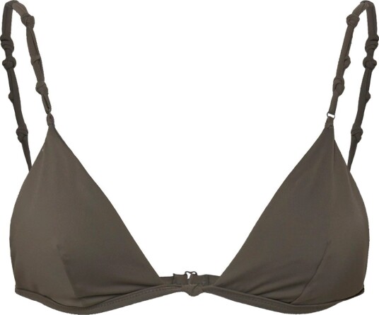 Weekday Knot Triangle Bikini Top   Brown   XXL