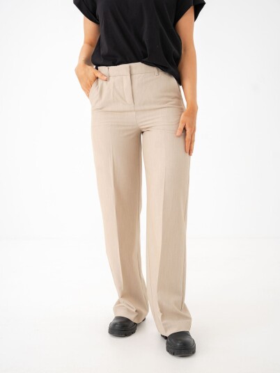 B.YOUNG Danta Wide Leg Pants 2 Beige 36