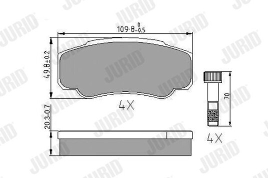 Bremseklosser JURID 573115J Bremseklosser JURID 573115J