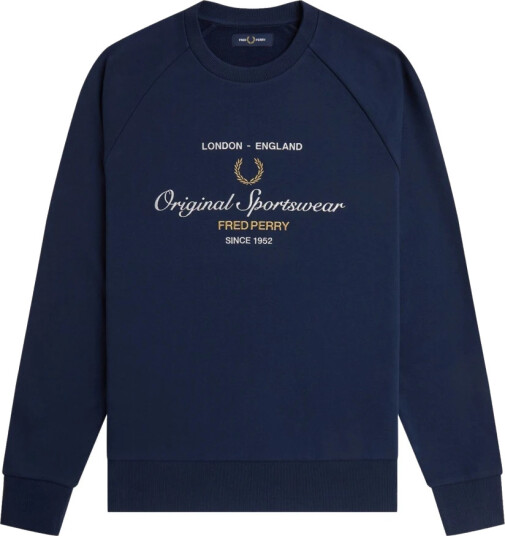 Fred Perry Herre Gensere & Hettegensere Blå 2XL, Fred Perry Herre Gensere & Hettegensere Blå 2XL,