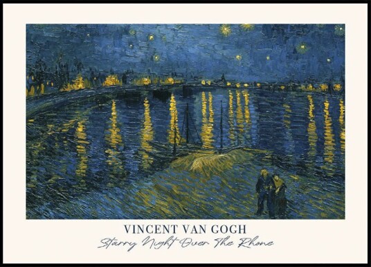 Starry Night Over The Rhône by Vincent van Gogh Plakat Plakat / 40x50cm
