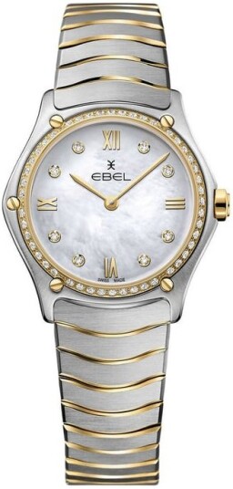 Ebel Dameklokke 1216390A Classic Hvit/18 karat gult gull Ø29 mm Ebel Dameklokke 1216390A Classic Hvit/18 karat gult gull Ø29 mm