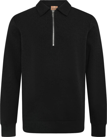 Mos Mosh Gallery Mmgabel Zip Polo Sweat Black XXL