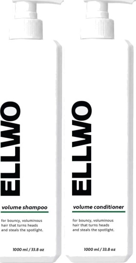 ELLWO Bundle Volume Shampoo 1000 ml & Conditioner 1000 ml